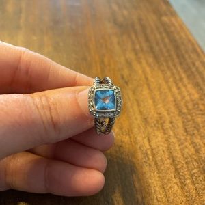 David yurman petite Albion ring with diamonds